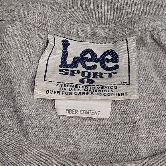 Vintage Ohio State Buckeyes Lee Sport Gray Embroidered T-Shirt Men's Size Large - Picture 3 of 7